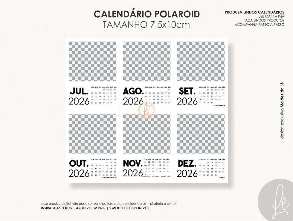 Miniatura: CALENDÁRIO POLAROID 2026