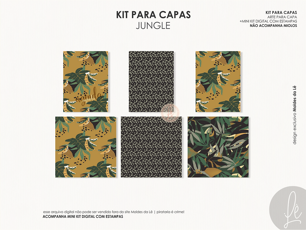 Miniatura: KIT JUNGLE | ARTES PARA CAPAS