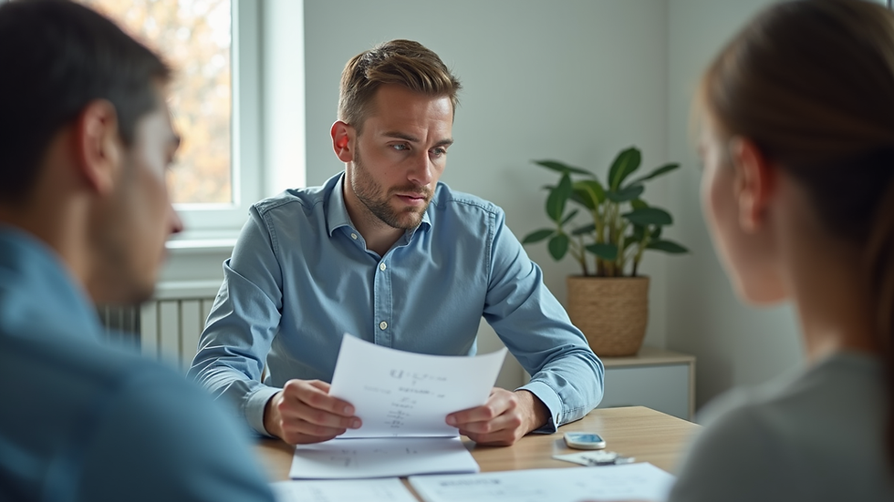 Close-up view of a tutor explaining a math problem to a student