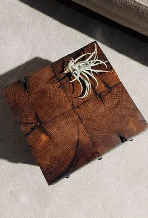 Okovane grede - stolić - Zen Home Art ©