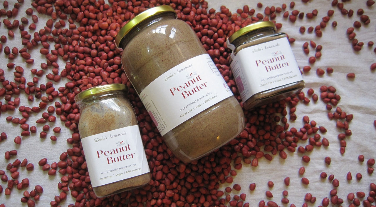 Leelu's homemade peanut butter full shot