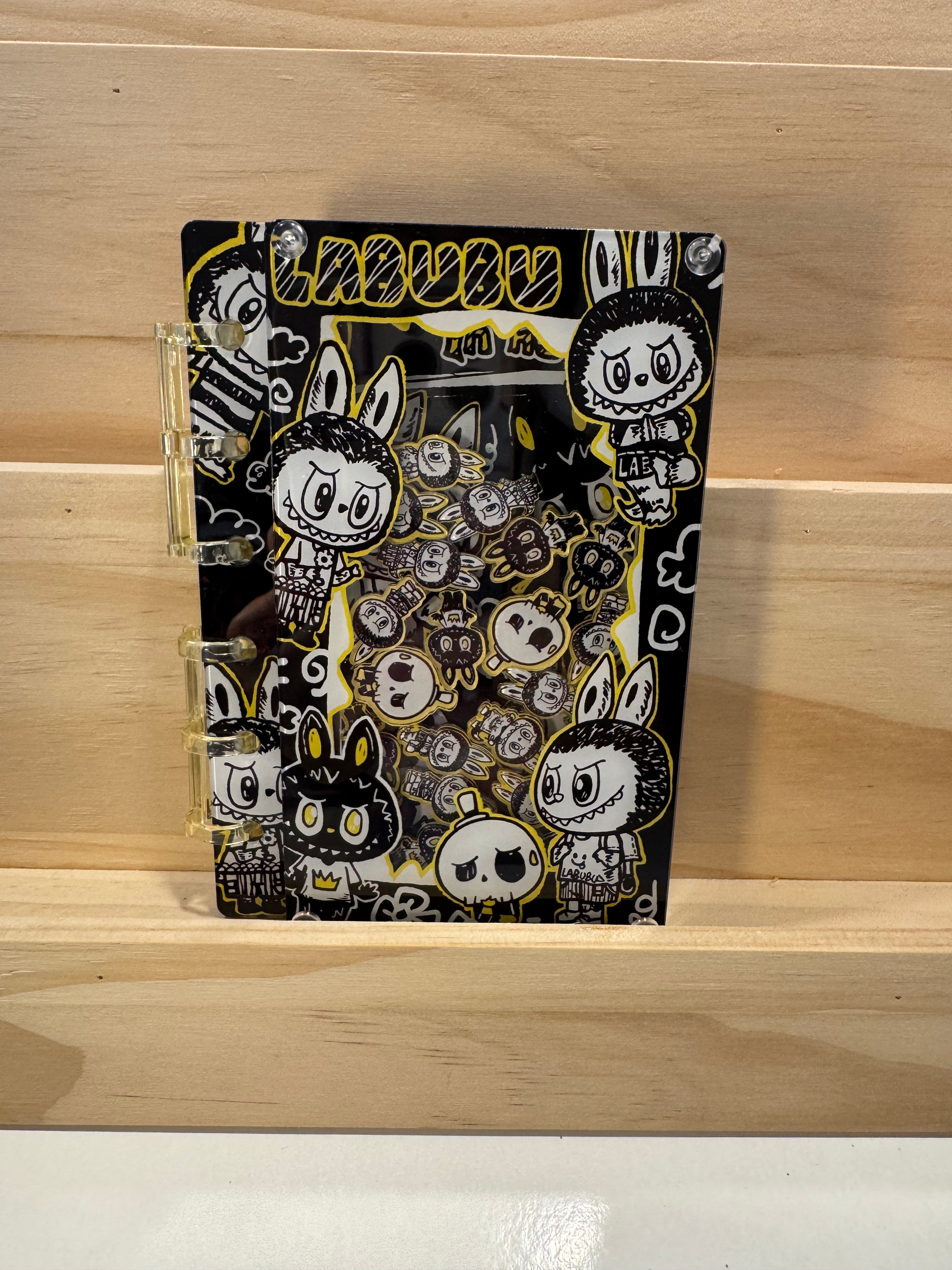 Acrylic Shaker Notebook - Labubu