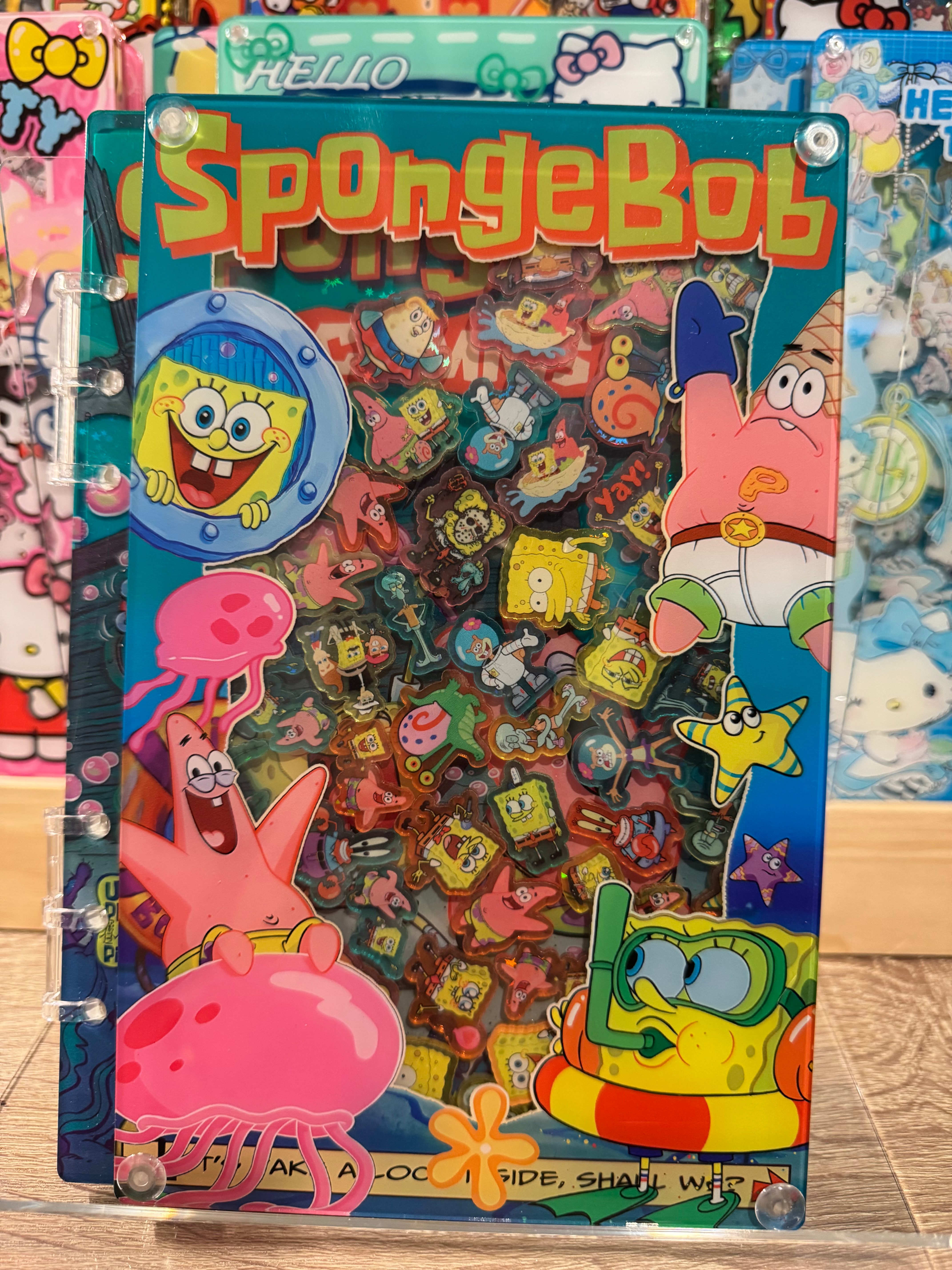 Acrylic Shaker Notebook - SpongeBob