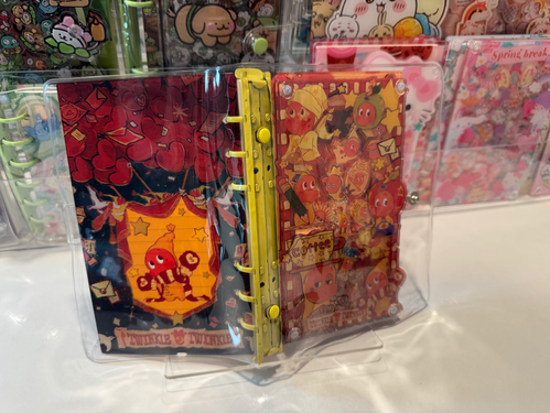 A6 Acrylic Shaker Notebook with Book Cover - Popmart Twinkle