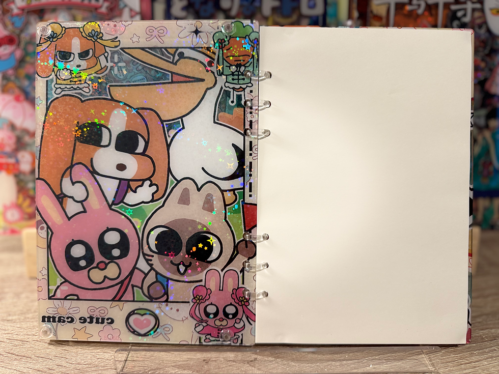 Thumbnail: Acrylic Shaker Notebook - Lipu Friends