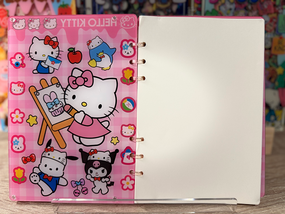 Thumbnail: Acrylic Shaker Notebook - Sanrio Party Hello Kitty