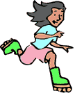 inline skating girl