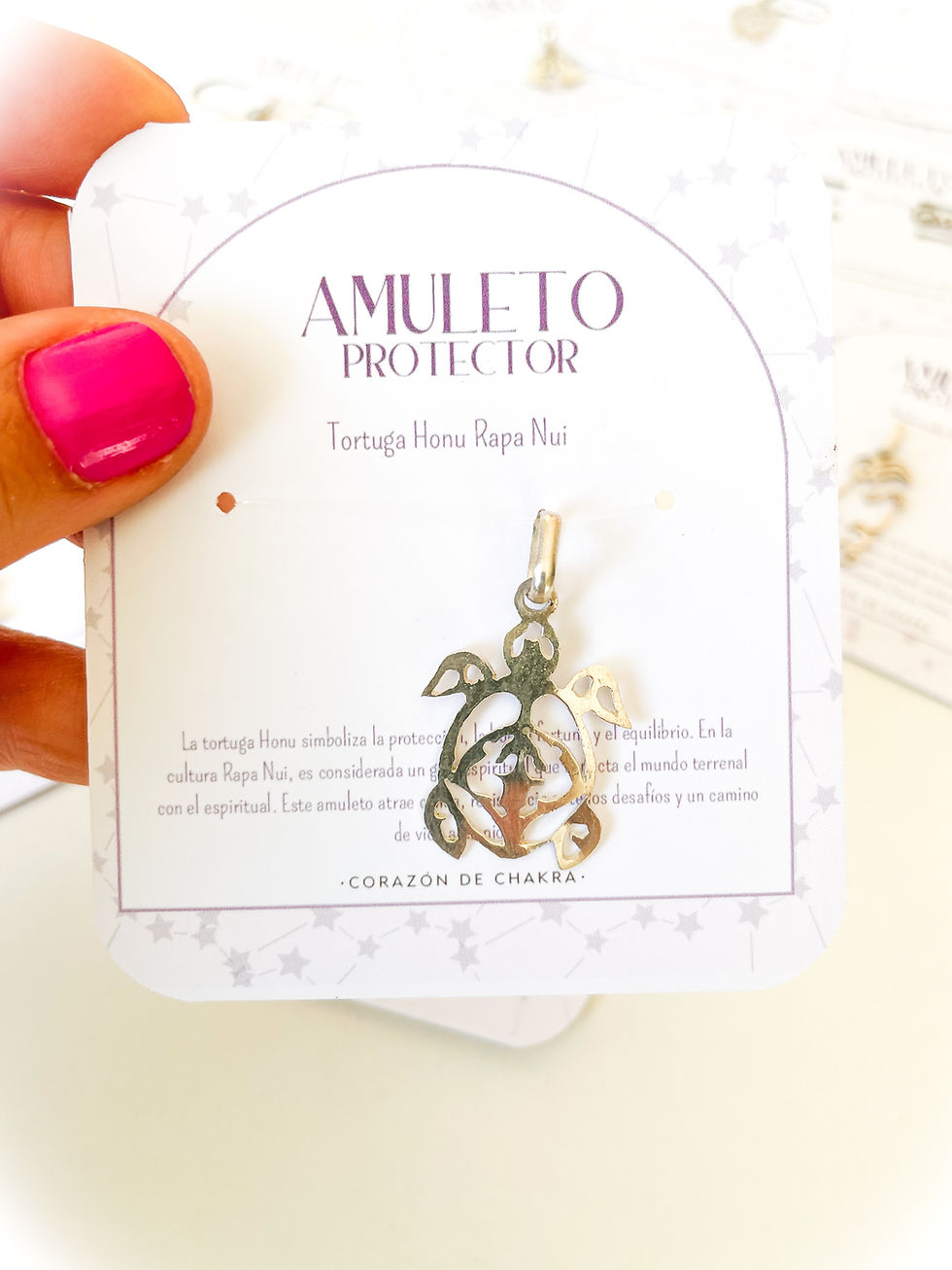 Miniatura: Colgante Dije de Plata Amuleto Protector 