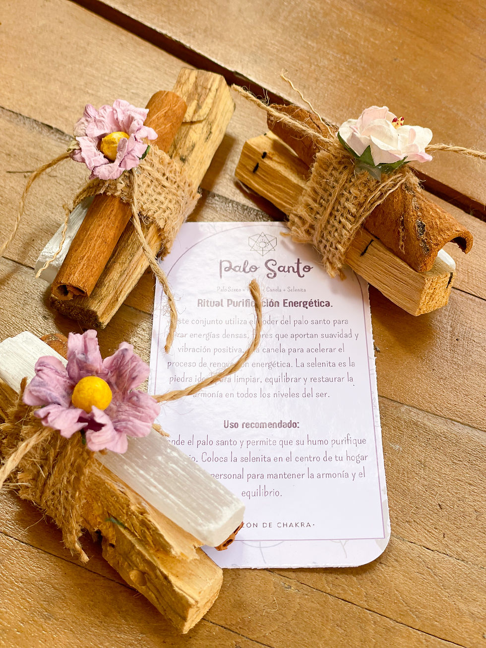 Miniatura: Palo santo + selenita 
