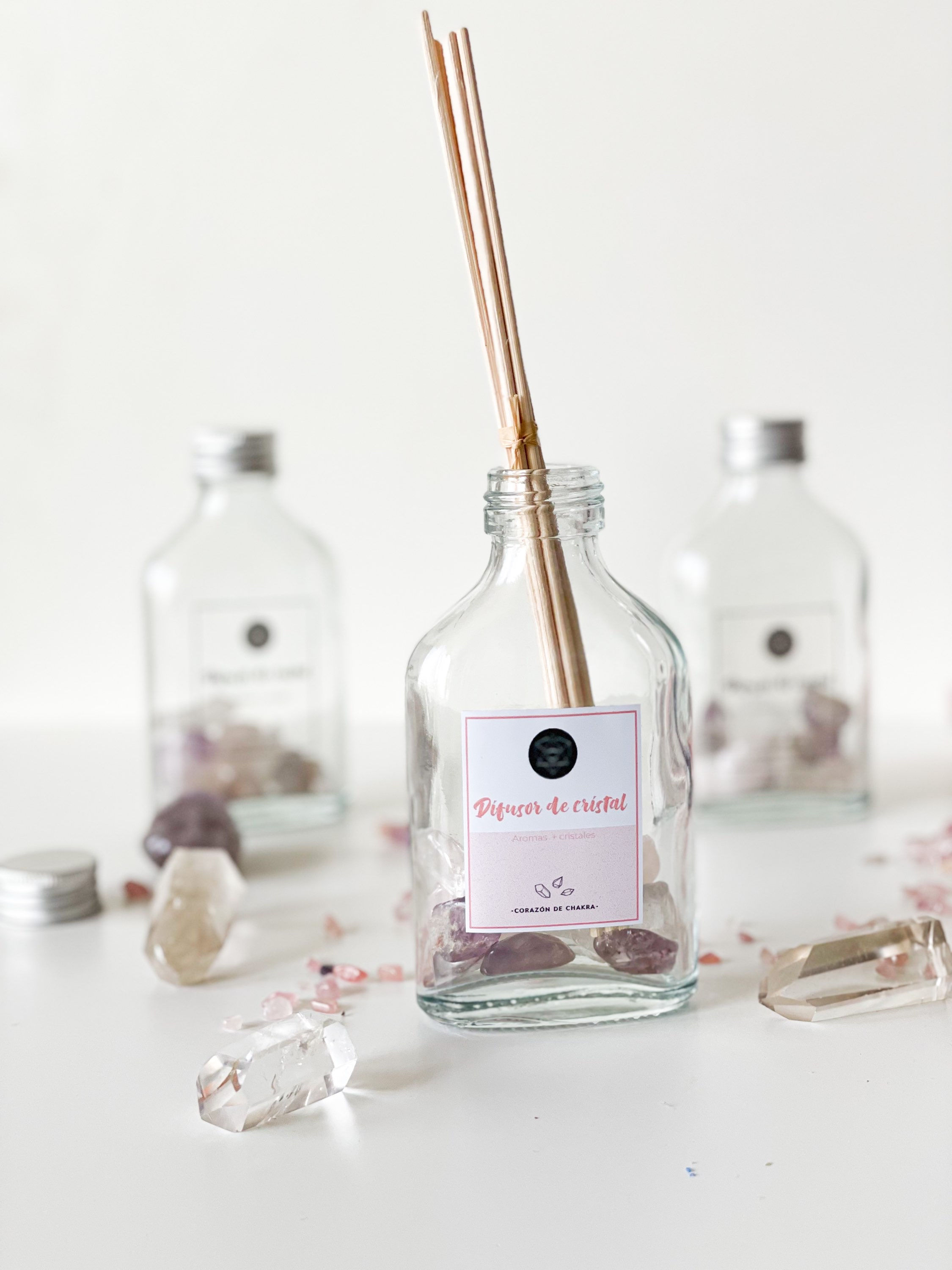 Mikado botella más cristal