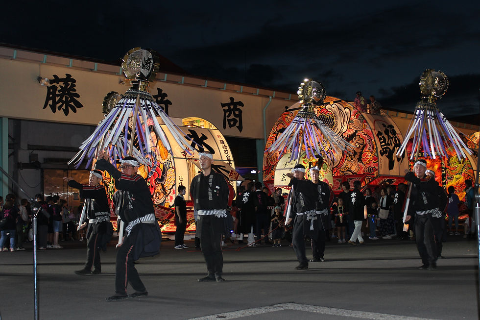 藤崎町消防団「纏振り」