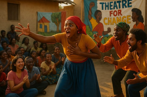 a picture of a young girl revolting and screaming her heart out seeking change and a revolution for her community