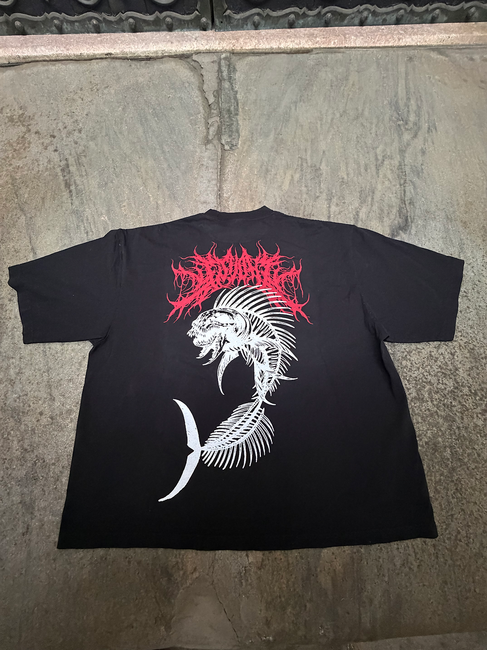 Thumbnail: FSHBNZ FISH BONES BACK PRINT T-SHIRT