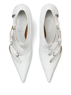 Tory Burch Ostrich Effect Decollete