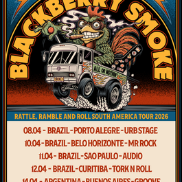 Blackberry Smoke retorna ao Brasil em abril de 2026 para quatro shows