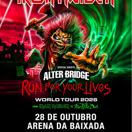IRON MAIDEN anuncia show em Curitiba da turnê “RUN FOR YOUR LIVES WORLD TOUR”