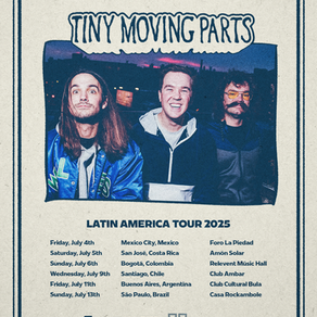 Tiny Moving Parts (EUA) faz show único no Brasil em julho