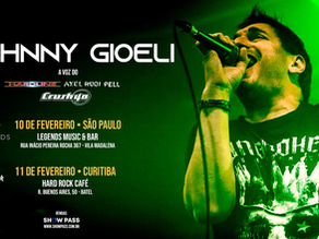 Johnny Gioeli confirma shows no Brasil; confira as infos completas