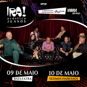 IRA! fará dois shows na Vibra São Paulo em maio