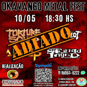 Okavango Metal Fest 2025, maior festival do Litoral Paulista, é adiado para julho!