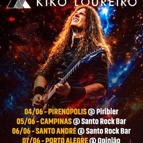 Kiko Loureiro confirma quatro shows no Brasil em junho para encerrar turnê de "Theory of Mind"