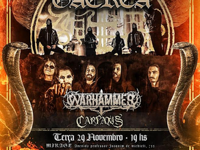 EM TURNÊ PELA AMÉRICA LATINA AS BANDAS GAEREA E WARHAMMER SE APRESENTARÃO EM NOVEMBRO EM LIMEIRA