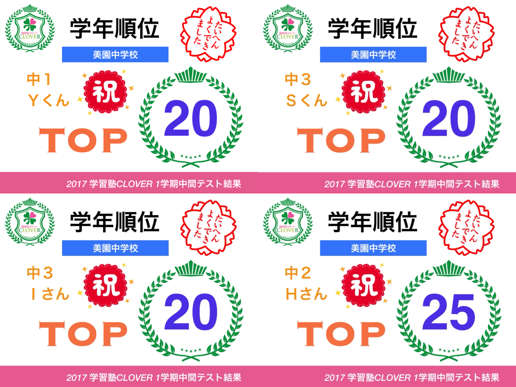 定期テスト結果②