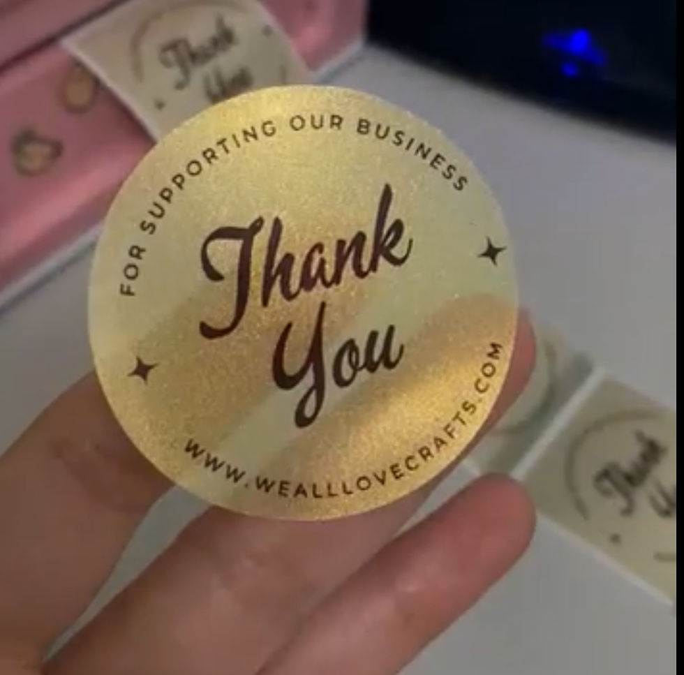 Thumbnail: PERSONALIZED THERMAL STICKERS - build your own 