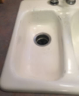 Porcelain Sink - Before Cleaning