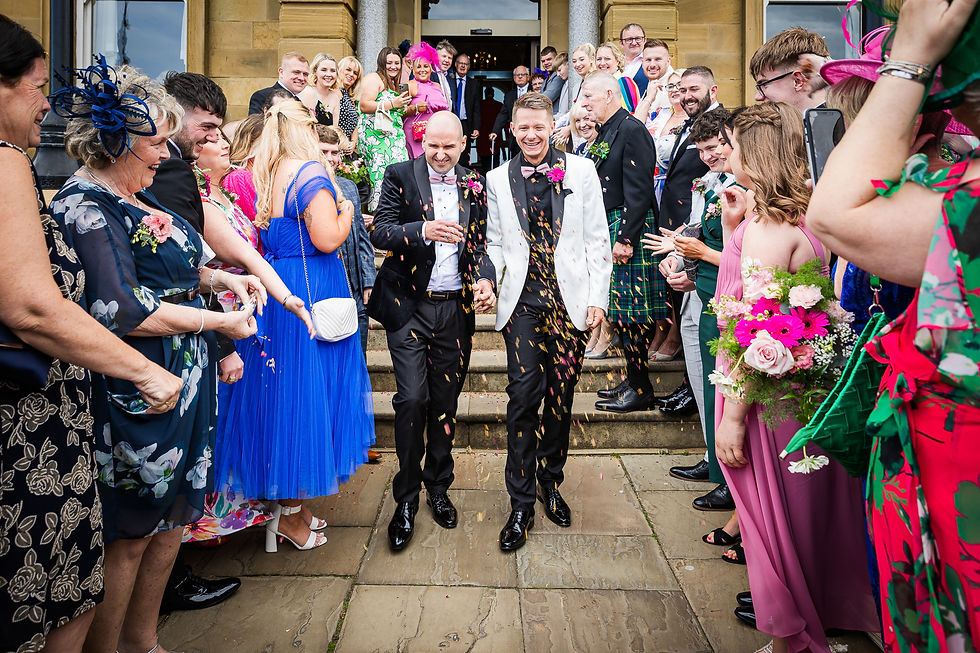 Wedding Photography Grand Hotel Tynemouth confetti