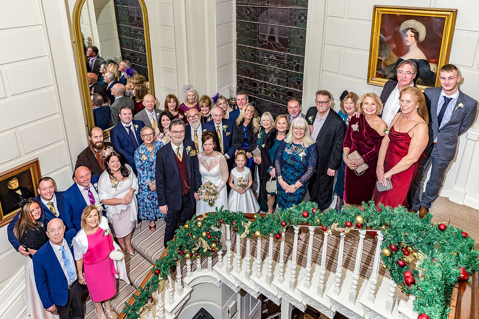 Wedding photograph at Eshott Hall by wedding photographer Tom Hibberd Photography