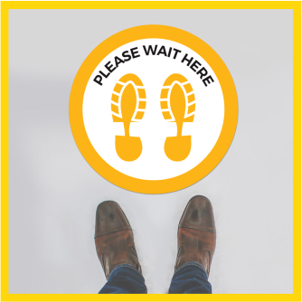 Thumbnail: SOCIAL DISTANCING FLOOR STICKERS