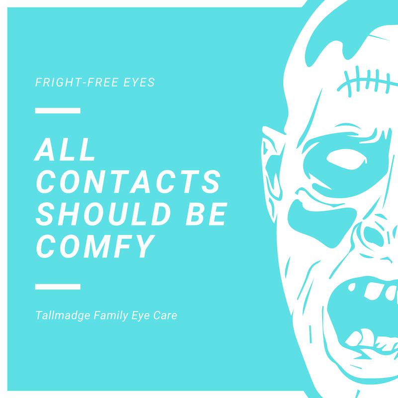 Halloween zombie contact lenses