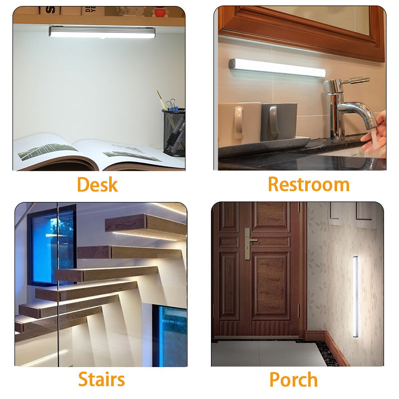 Thumbnail: LED Motion Sensor Light Wireless LED Night Light Type C Rechargeable Light Cabin