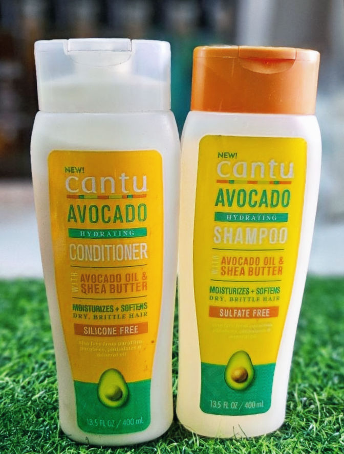 Cantu Hydrating Avocado Moisturizing Shampoo 13oz & Conditioner_edited