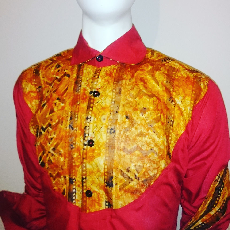 Accra black clay print design and cotton mix