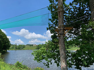 accrobranche au plan d'eau du Vernet-Chaméane