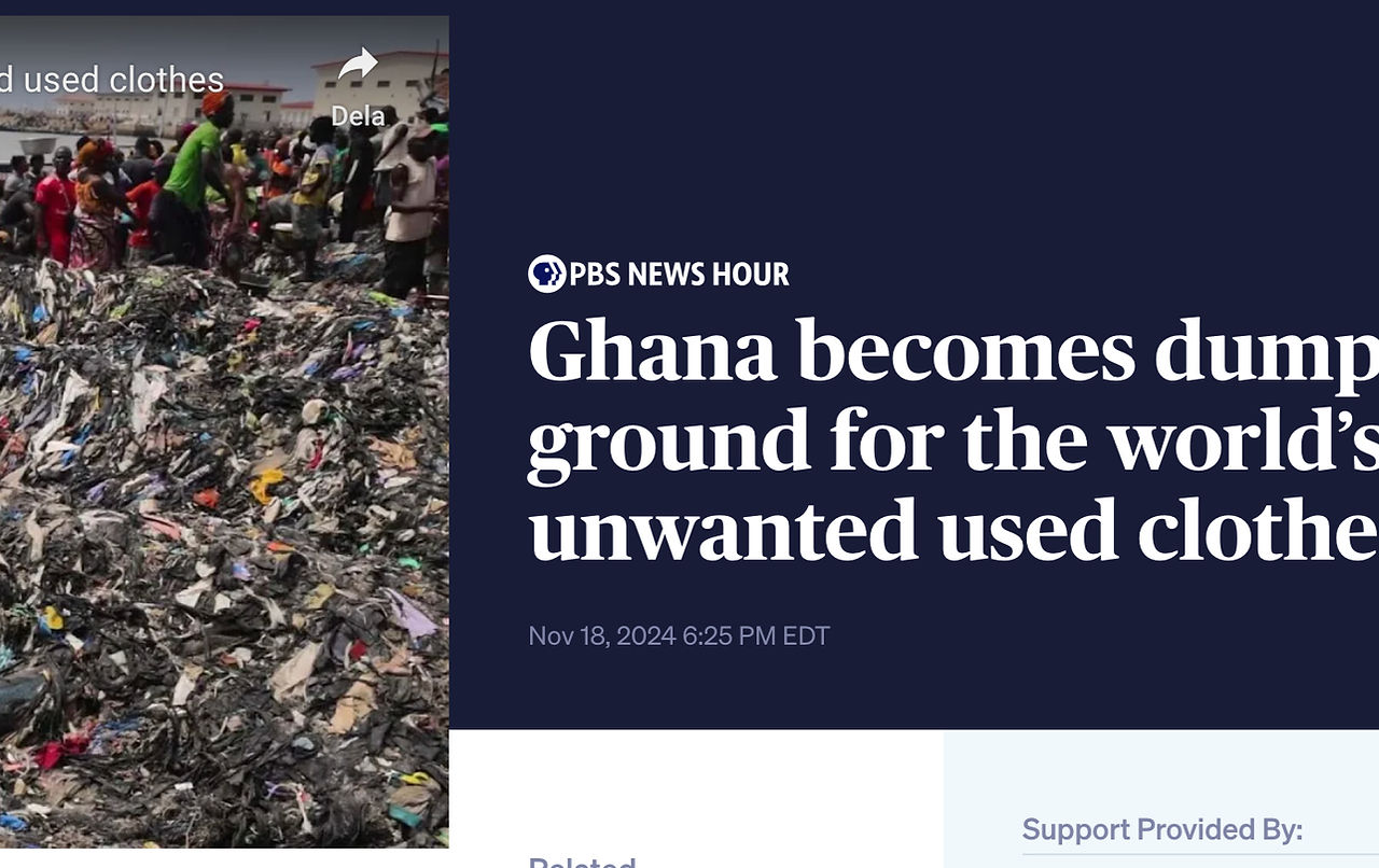 Media about textile waste