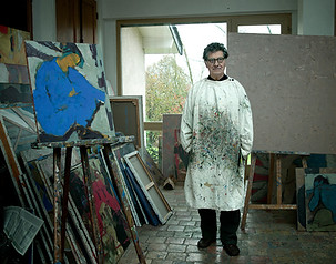 Noel Franc, atelier, peinture, Lyon
©Christophe Chéron