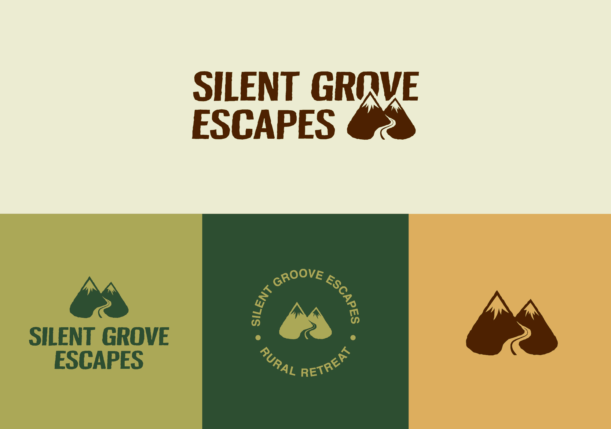 Mountains logo design