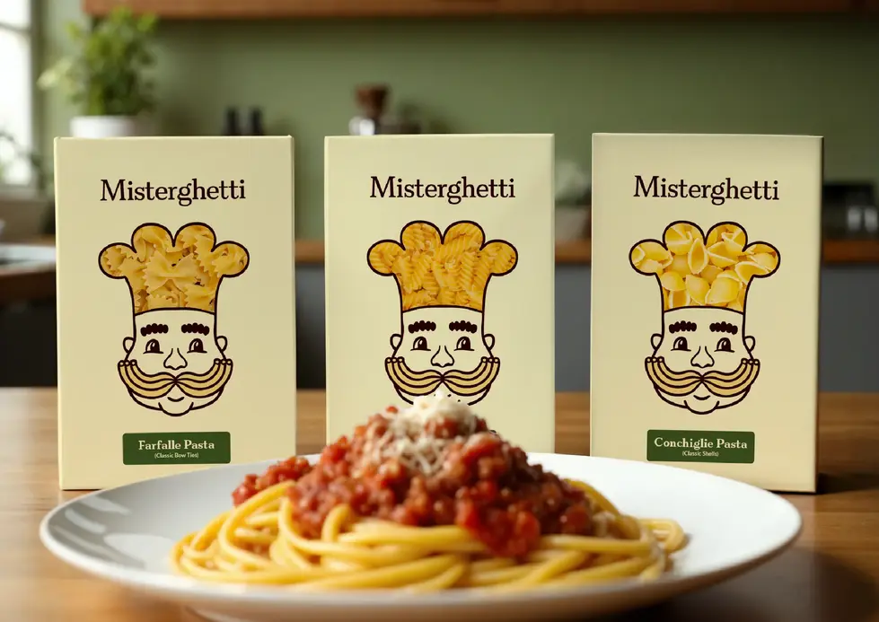 Italian pasta branding, delicious food restaurant cafe brand identity, bold playful brand design, fun mascot Italian chief logo design, pasta graphics icons, pasta packaging box design, green red yellow color palette. Brand Designer, Logo Designer, Graphic Designer, Packaging Designer, Branding Services, Packaging Design, Graphic Design, Visual Identity. Branding Agency, Branding Studio, Graphic Design Studio, Freelance Designer, Small Business Branding, Female branding, Lexielogo, Logomark.