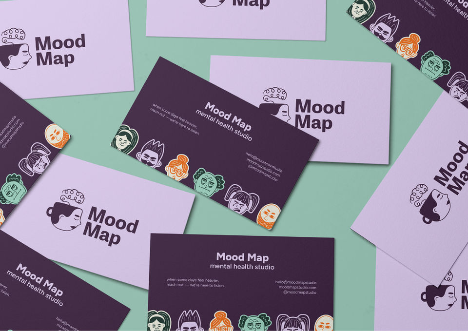 Mental health studio branding, psychologist brand identity, medical brand design, psychology logo design, hand-drown face emotions graphics icons, green purple orange color palette. Brand Designer, Logo Designer, Graphic Designer, Packaging Designer, Branding Services, Packaging Design, Graphic Design, Visual Identity. Branding Agency, Branding Studio, Graphic Design Studio, Freelance Designer, Small Business Branding, Female branding, Lexielogo