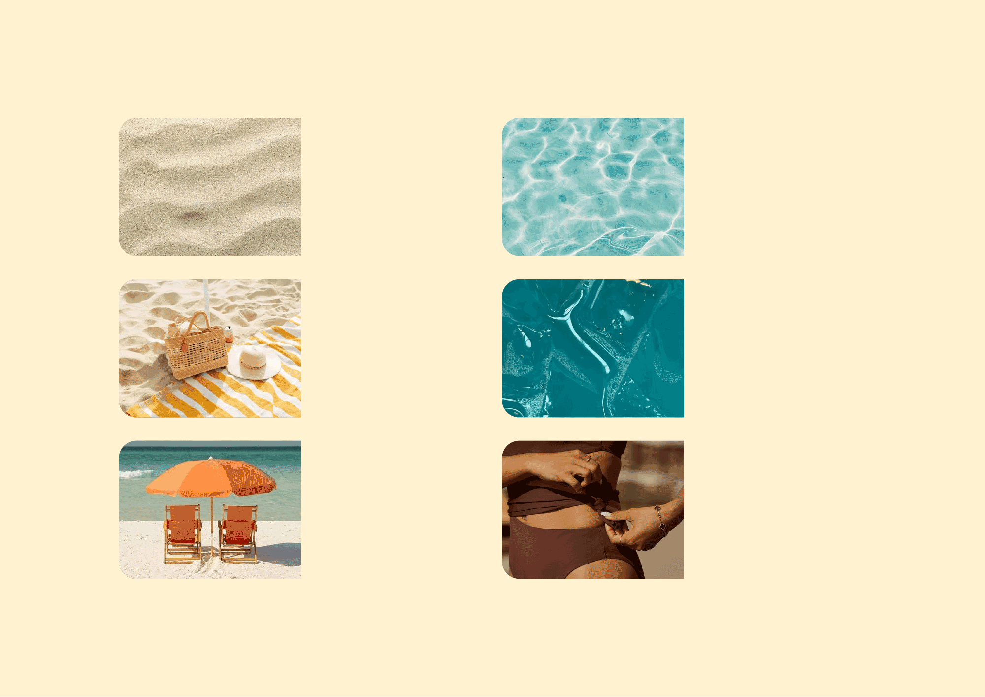 Bold summer beach club branding, sand travel ocean brand identity, playful lounge brand design, hand-drawn sand castle logo design, hand-drawn textured ocean sea graphics icons, bright summer fresh orange yellow blue brown color palette. Brand Designer, Logo Designer, Graphic Designer, Packaging Designer, Branding Services, Packaging Design, Graphic Design, Visual Identity. Branding Agency, Branding Studio, Graphic Design Studio, Freelance Designer, Small Business Branding, Female branding, Lexielogo