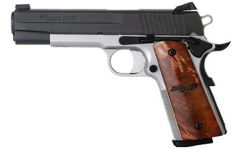 Sig Sauer 1911 .45ACP 5" Barrel, Two Tone, Nite Sight, 8 Round, CA Compliant