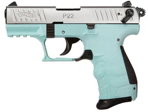 Walther Arms P22 22lr Nkl/angel Blue 3.4 Ca