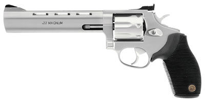 Taurus Model 991 Std 22 Mag 6.5" 9rd Adj Sight Ribber Grip Overlay Blue 2991061