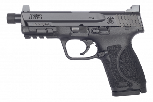 Smith & Wesson, M&P9 M2.0 Compact, 9MM, 4.625" Threaded Barrel, 10+1 Round, Blac