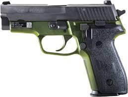 Sig Sauer M11A1 9mm 3.9" Barrel, Army Green 2-Tone NS SRT 15 Rounds