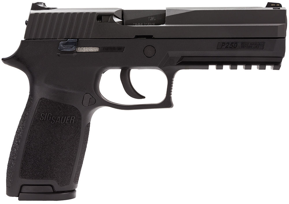 Sig Sauer P250 Bolivian 9mm CS 4.7" 17+1 Poly Grip Nitron 2 Magazines