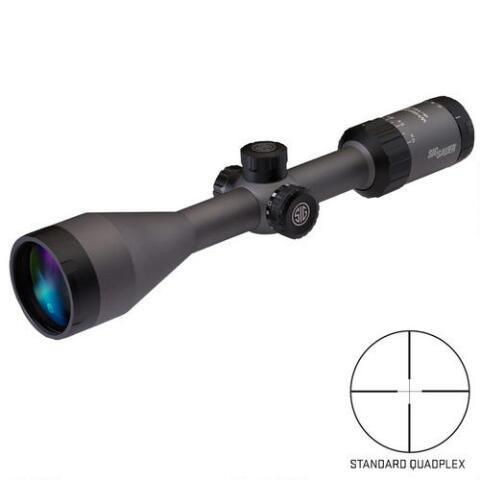SIG Sauer Whiskey3 4-12x50 Rifle Scope QuadPlex Reticle 1" Tube .25 MOA Adjustme